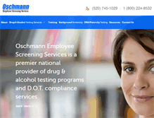 Tablet Screenshot of oschmannscreening.com